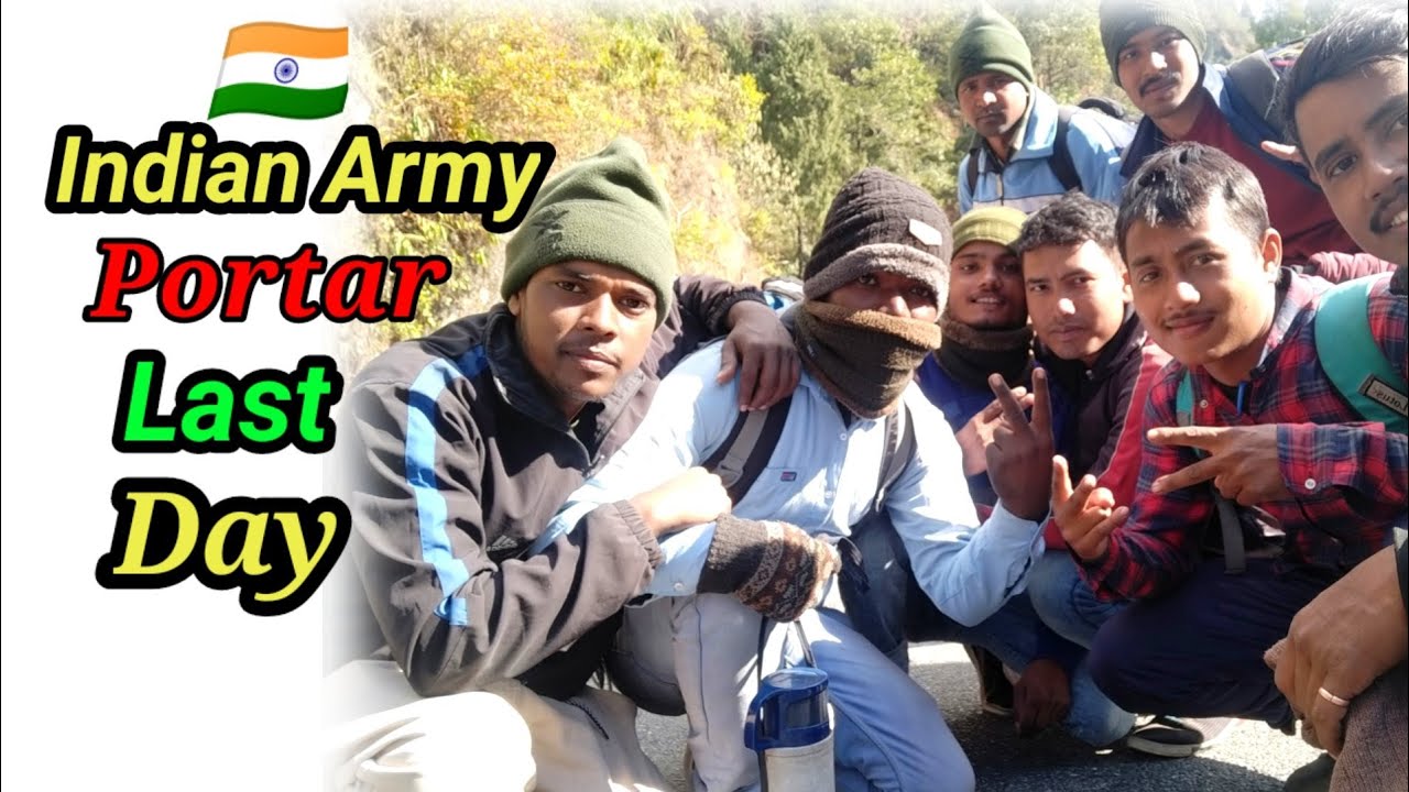 Indian Army 🇮🇳Portar Last Day Vlog video//Indian army portar Vlog Video