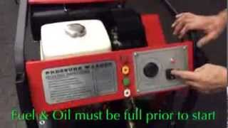 Hot Water Pressure Washer Start Up