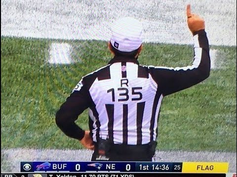 REFEREE FORGETS WHICH SIDELINE HAS THE CAMERAS (BILLS VS PATRIOTS)