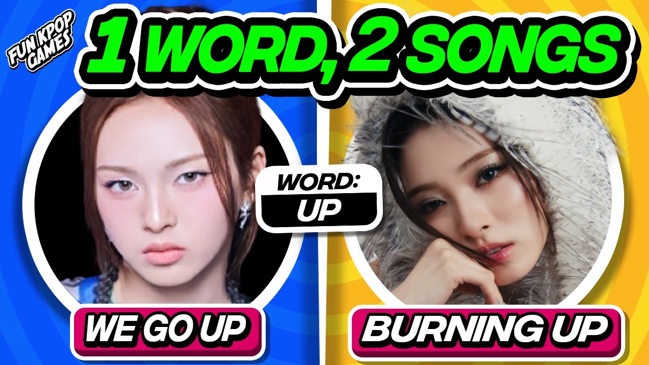 ⭐️ONE WORD, TWO SONGS | SAVE ONE DROP ONE KPOP | KPOP QUIZ - FUN KPOP GAMES 2025
