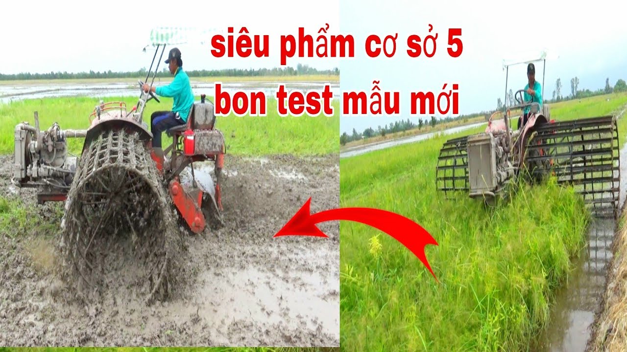 QUAY CẬN CẢNH MÁY CẢI TIẾN LÁI VÔ LĂNG MẪU MỚI CƠ SỞ 5 BON XỚI ĐẤT CỎ DẦY ĐẶC
