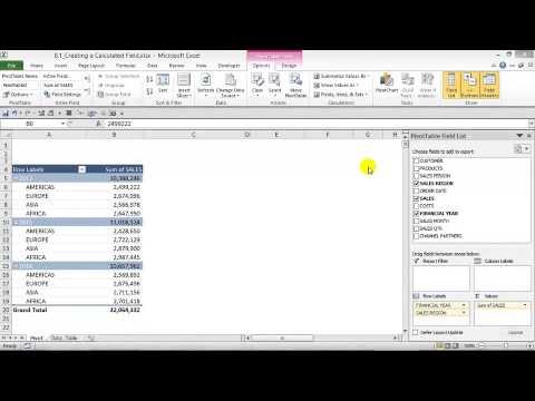 How to - Excel Pivot Tables CALCULATED FIELDS & ITEMS