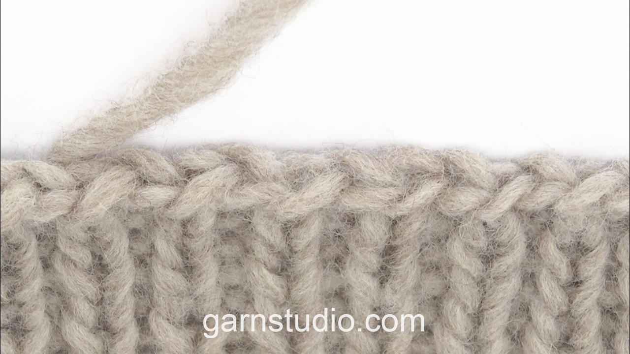 How to cast off with knit above knit and purl above purl (knit 1 and purl 1) - Continental knitting
