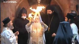 Holy Fire Jerusalem 2020 | Easter’s Holy Fire ceremony held in empty Jerusalem church