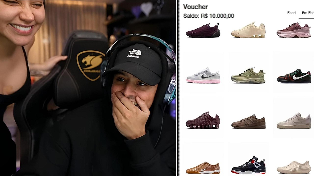 CORINGA GANHOU 10 MIL REAIS DA NIKE