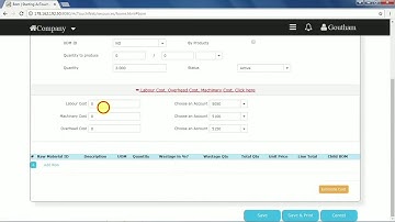 How to Create Bill of Materials - AcTouch Cloud ERP Solutions
