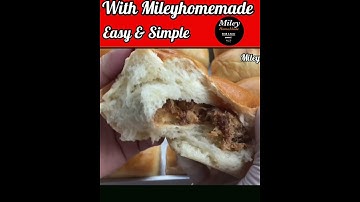 🌈Short🌈Pork Flossy Bread Recipe/ Soft & Fluffy / ขนมปังหมูหยองหยอง/ขนมปัง 20 บาท/ #Mileyhomemade