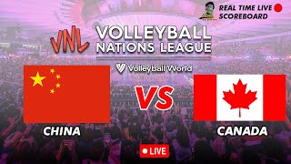 🔴LIVE CHINA VS CANADA WOMENS VNL 2024 05-17-2024