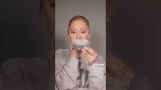 Ariana Grande shows a quick Make-up tutorial using R.E.M Beauty