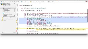 9 Weather App Xcode 7 Display weather on the main thread