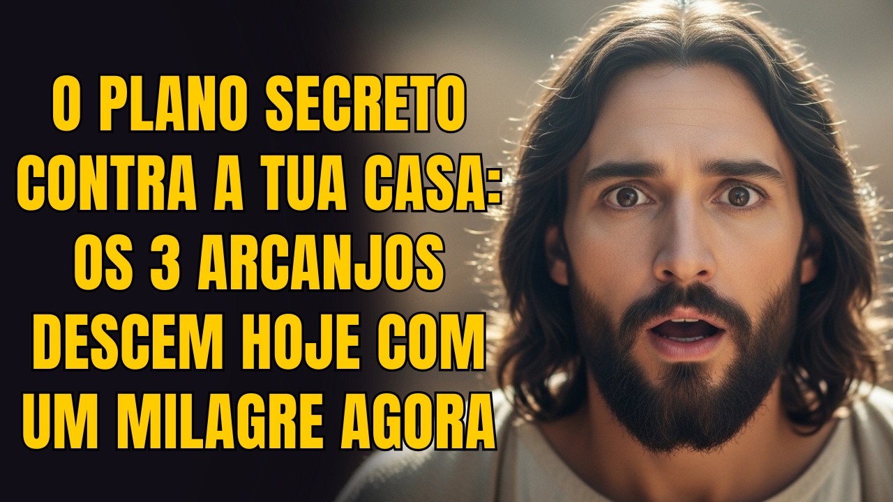 DEUS DIZ: O PLANO SECRETO CONTRA A TUA CASA: Os 3 Arcanjos descem hoje com um milagre....