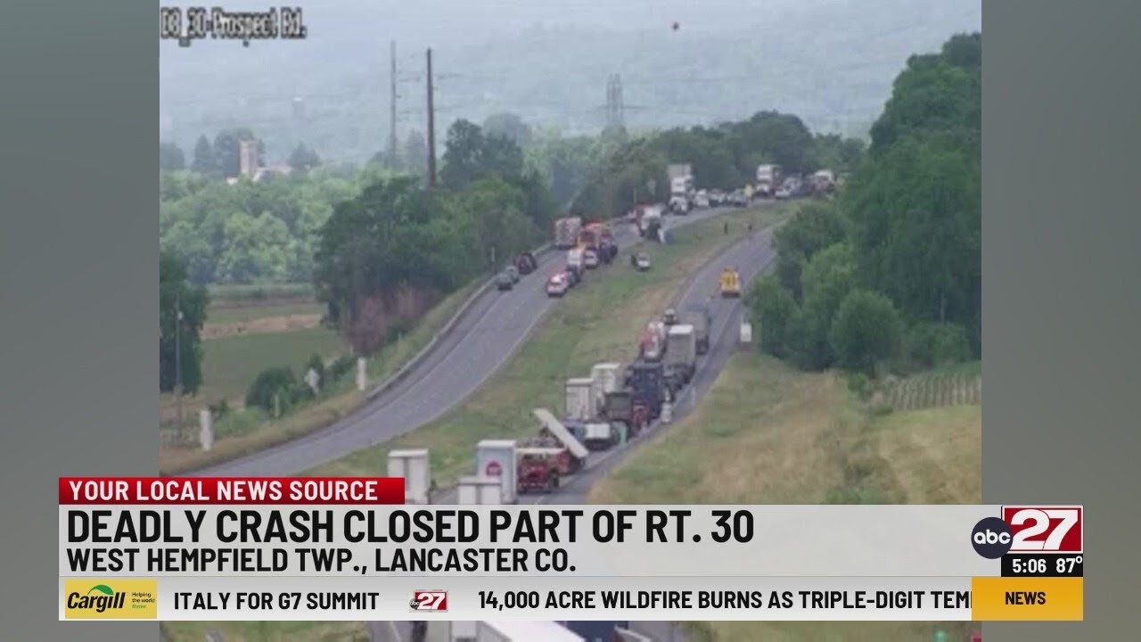 Woman killed in Route 30 crash in Lancaster County