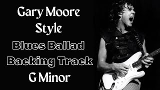 Gary Moore Style Slow Blues Ballad Backing Track in Gm