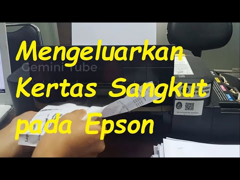 Video: Cara Mengeluarkan Kertas Macet Dari Printer