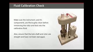 Model 35 Viscometer  Using Calibration Fluids