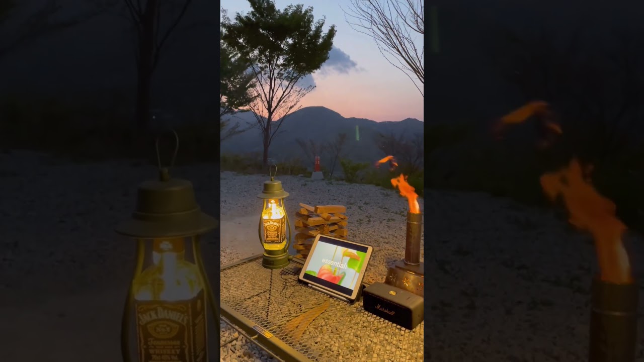 캠핑 선셋🏕️ #캠핑 #엘포리캠핑장