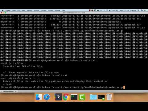 Cloudera Administration - Managing Files - Previewing Data in HDFS