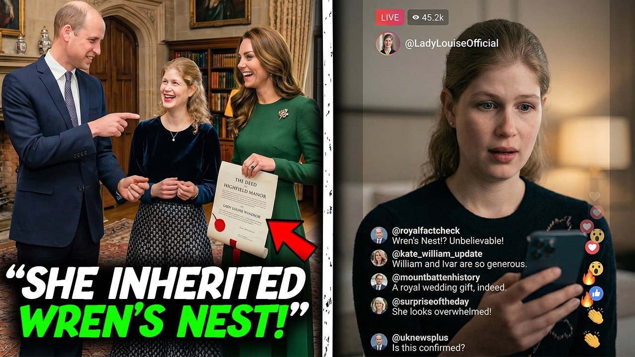 Lady Louise INHERITS Wren's Nest In Wedding Gift From William And Lord Ivar Mountbatten - YouTube
