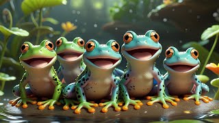 Five Little Speckled Frogs - Nursery Rhymes - Didadutv