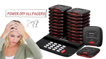 How to Power Off All Retekess TD183 Pagers