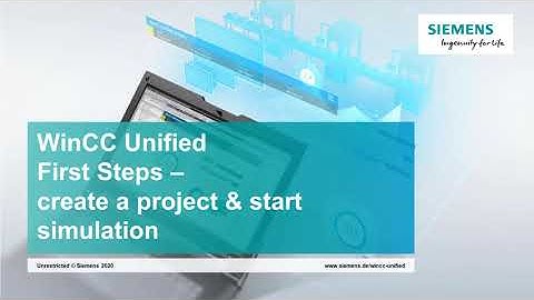 WinCC Unified - Create project and start simulation