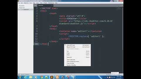 How To Add  Text Editor In Html Form/Ckeditor