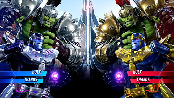 Gladiator Hulk & Thanos vs Hulk & Thanos (Very Hard) Marvel vs Capcom | 4K UHD Gameplay