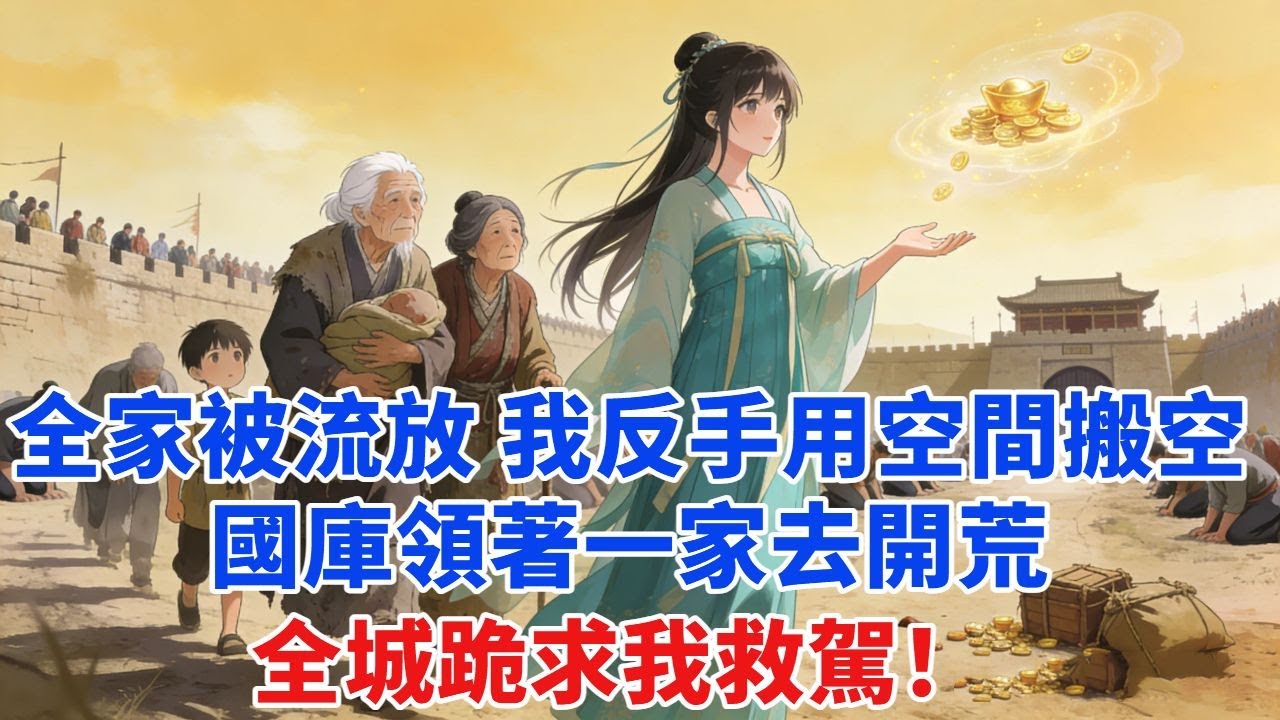 全家被流放，我反手用空間搬空國庫，領着老弱病殘一家三口去開荒，全城跪求我救駕#穿越#爽文#古言#完結#大女主#情感#原創