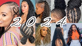 💯Top Trending African Fashion Braids Hairstyles Ideas | Trending Braids | New Hairstyles 2024