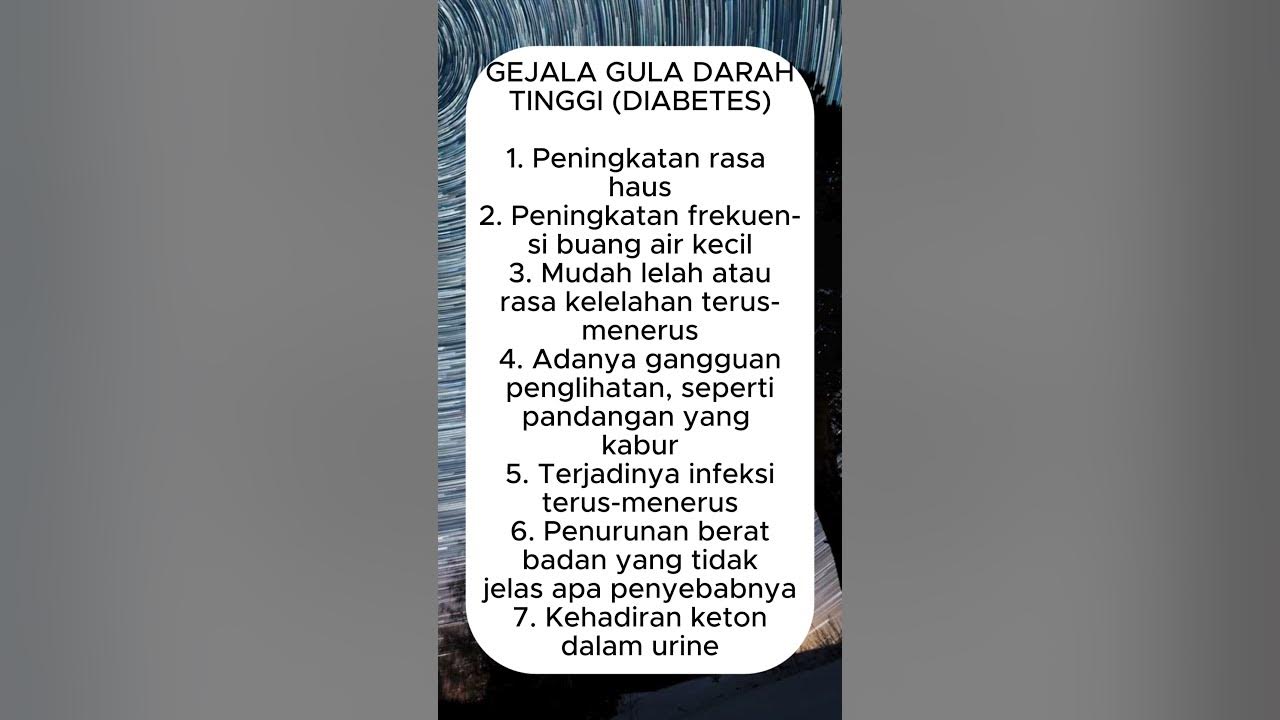 gejala gula darah tinggi (diabetes) #edukasi #trending #shorts