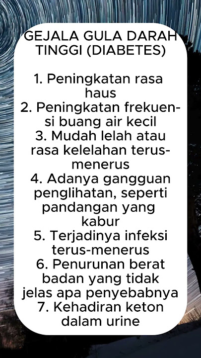 gejala gula darah tinggi (diabetes) #edukasi #trending #shorts