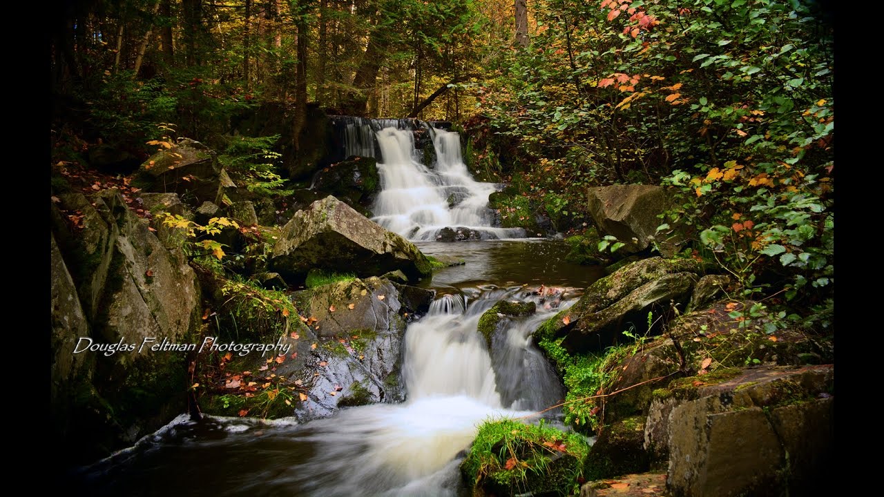 Ogemaw Falls Baraga County Michigan4k time lapse YouTube