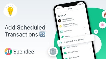 How to Add a Scheduled Transaction in SPENDEE App