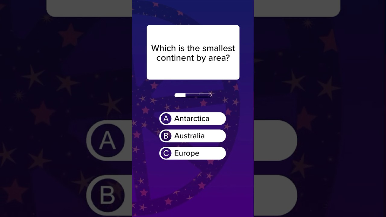 Which is the smallest continent by area? 