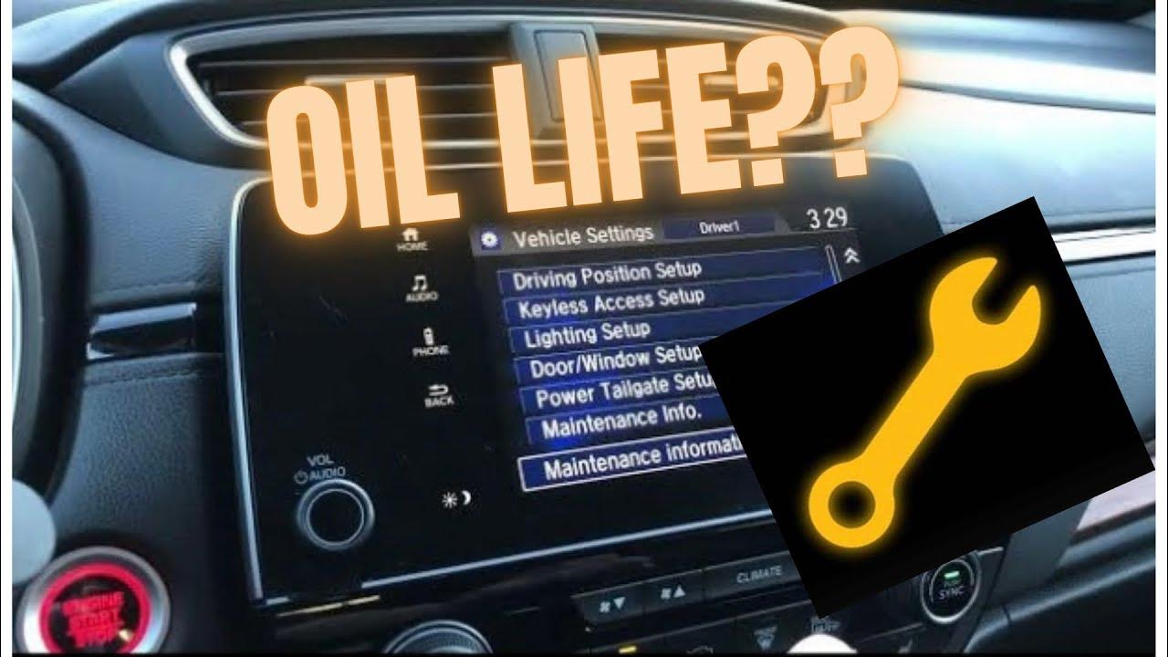 2022 Honda CRV Oil Light Reset - YouTube