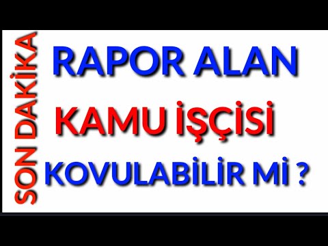RAPOR ALAN İŞÇİ