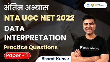 Data Interpretation | Practice Questions | Antim Abhyaas | NTA UGC NET | Bharat Kumar