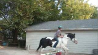 Jumping Joker 2'9 bareback!