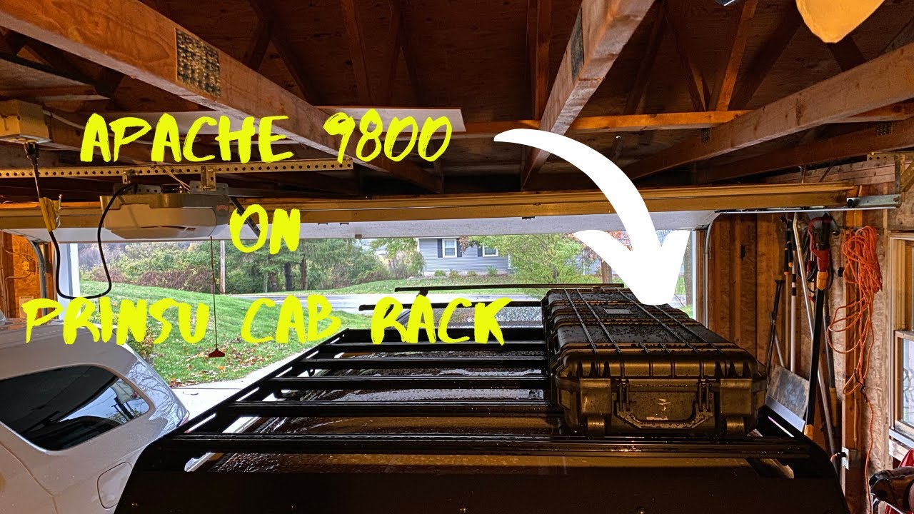 Apache roof box install on Prinsu cab rack YouTube