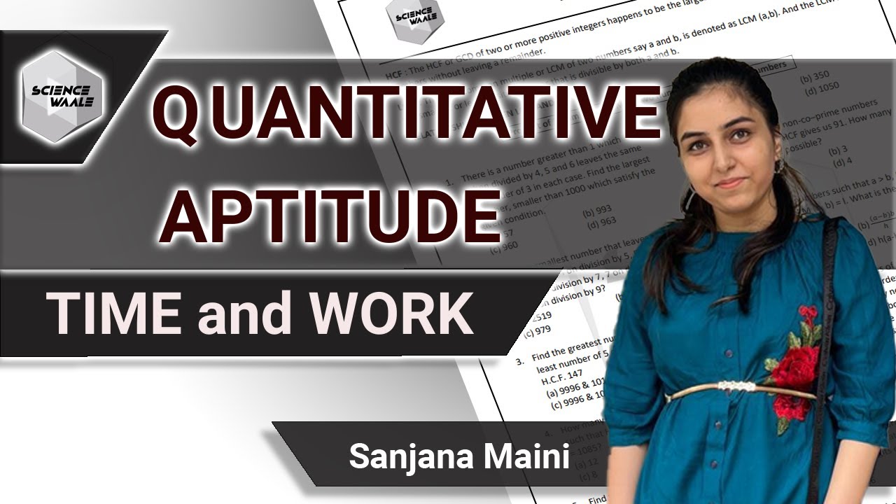 Time And Work CAT GMAT GRE Placement By Sanjana Maini YouTube Time and work cat gmat gre placement by sanjana maini youtube