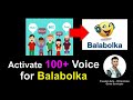Activate 100+ Text to Speech Voice for Balabolka