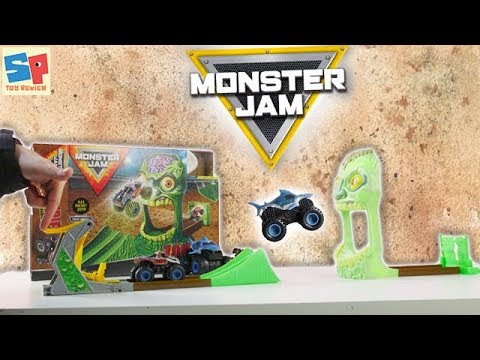 Zombie Madness!! Monster Jam Playset Unboxing & Toy Review | Sneak Peek