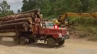 PANTAUAN KM 8, TRUCK LOGGING NISSAN DIESEL TZA520
