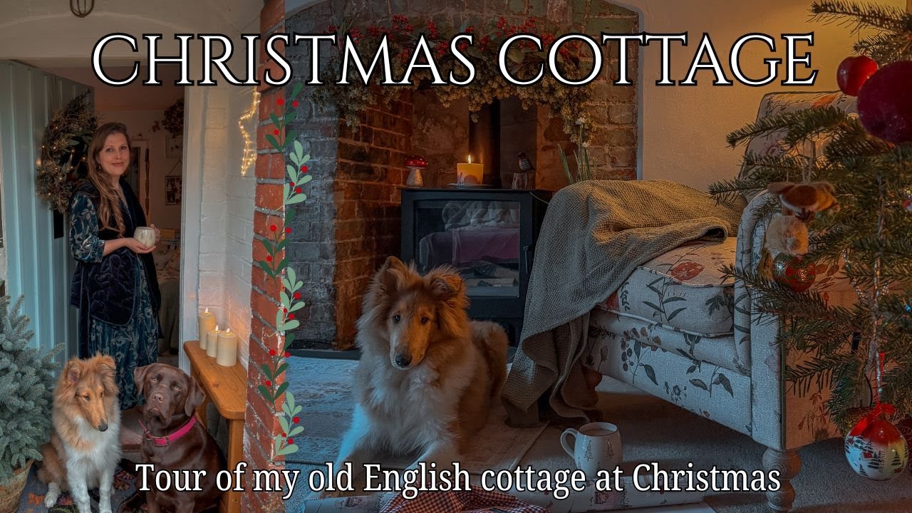 Экскурсия по моему 300-летнему коттеджу в английской сельской местности на Рождество 🎄