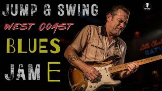 Jump & Swing West Coast Blues Jam Track | Fast E Session (124 BPM)