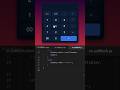 How To Make A Calculator Using HTML CSS And JavaScript #shorts #shortsfeed #viral