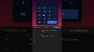 How To Make A Calculator Using HTML CSS And JavaScript #shorts #shortsfeed #viral