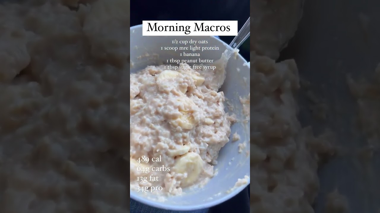 Count your macros . Macros matter, morning mush…