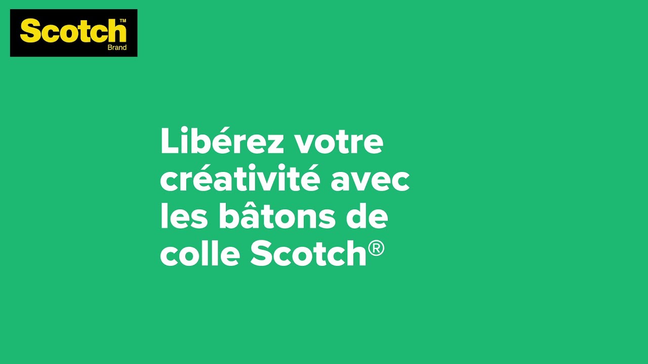 3M France — Scotch - Unleash Creativity with Glue Sticks (YouTube video ad)