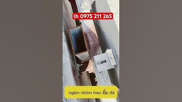 ngàm nhôm móc treo đá granite ốp tường #moctreoopda #mocopdagranite #thoxay #gachmen #nhadep #xaynha